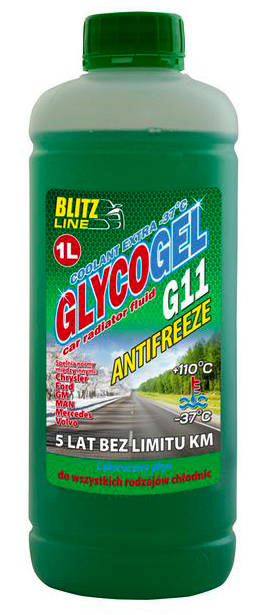 Антифриз Blitz Line Glycogel G11 ready-mix -37°C зеленый 1л BLITZ LINE 28881